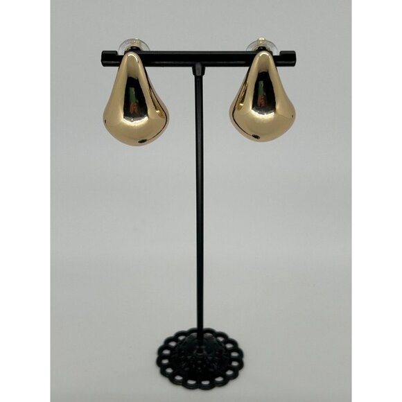 Joan Rivers Gold-tone Earrings Pierced Teardrops Statement Earrings - Picture 6 of 7